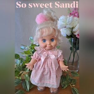 Vintage 90's Galoob Baby Face  "So Sweet Sandi" Doll. Adorabl